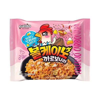 Fideos inst. Volcano sabor Carbonara Picante 32/130g PALDO