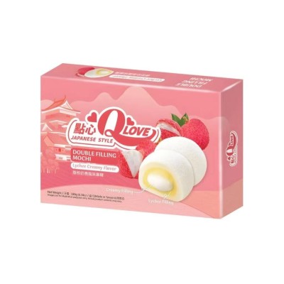 Mini Mochi sabor Lichi Cremoso (Doble Relleno) 24/180g QLOVE