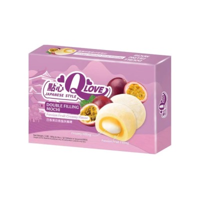 Mini mochi sabor Maracuya Cremoso (Doble Relleno) 24/180g QLOVE
