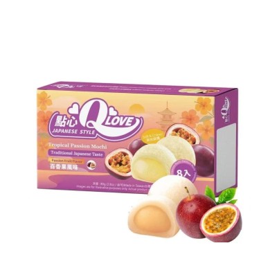 Mini mochi sabor Maracuya (Premium) 24/80g QLOVE