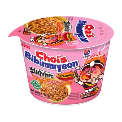 Fideos Inst. sabor Carbonara Picante (Choi's Ramyeon) Bol 12/127g SIAS