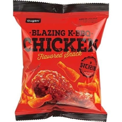 Snack de Pollo sabor Bbq Coreana picante 30/60g GUGEN