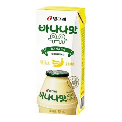 Bebida Coreana sabor Platano 24/200ml BINGGRAE