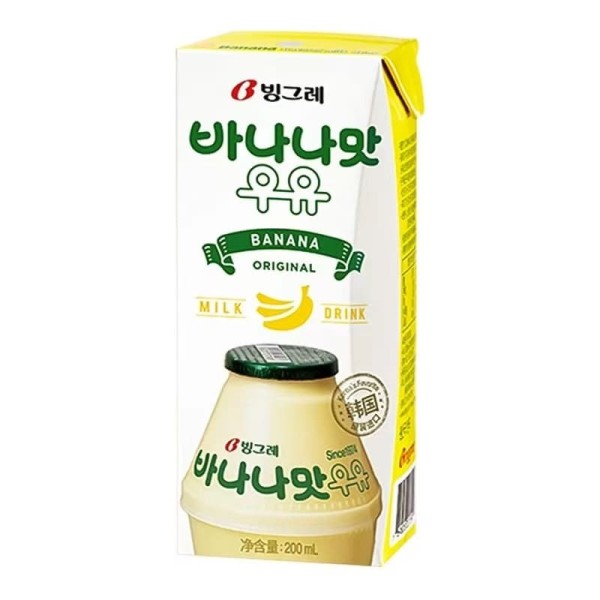 Bebida Coreana sabor Platano 24/200ml BINGGRAE