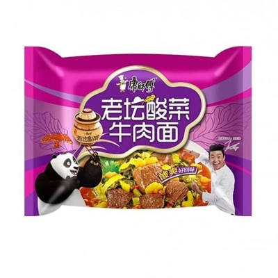 康师傅经典袋装-老坛酸菜牛肉面 24/117g