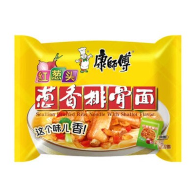 康师傅经典袋装-红葱头葱香排骨面 24/104g