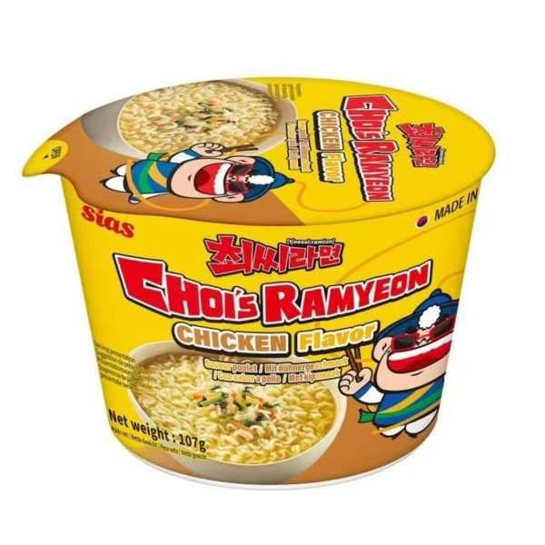 Fideos inst. sabor Pollo (Choi's Ramyeon) Bol 12/107g SIAS
