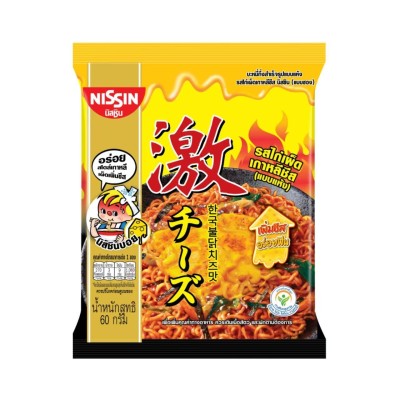 10+1 Fideos Inst. Korean Hot Chilli Chicken & Cheese 30/72g NISSIN