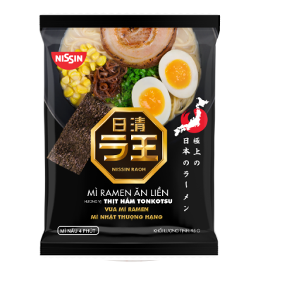 10+1 Fideos Inst. Raoh Tonkotsu Stewed Meat Ramen 30/90g  NISSIN