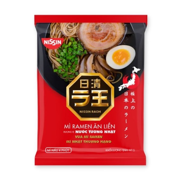 10+1 Fideos Inst. Raoh Japanese sabor Salsa Soja 30/97g NISSIN