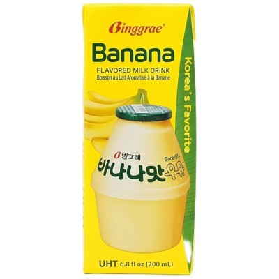 Bebida sabor Banana 24/200ml BINGGRAE