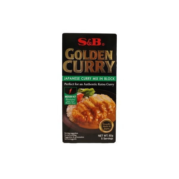 *Pastilla de Golden Curry Picante 12/92g S&B