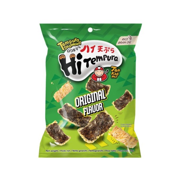 Snack de Alga Sabor Original (Tempura) 12/40g TAOKAENOI - 小老板天婦羅紫菜小食(原味)