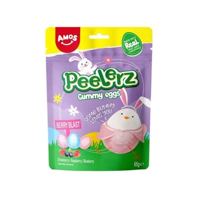 *Gominola pelable (Egg) sabor Frutos Rojos 36/65g AMOS