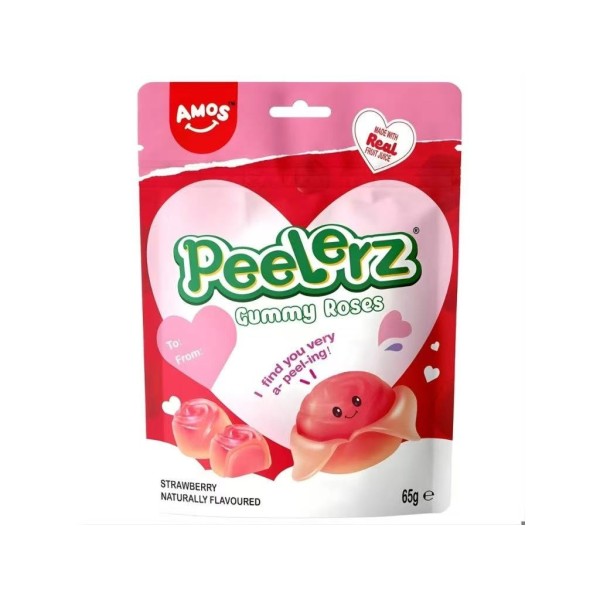 *Gominola pelable (Roses) sabor Fresa 36/65g AMOS