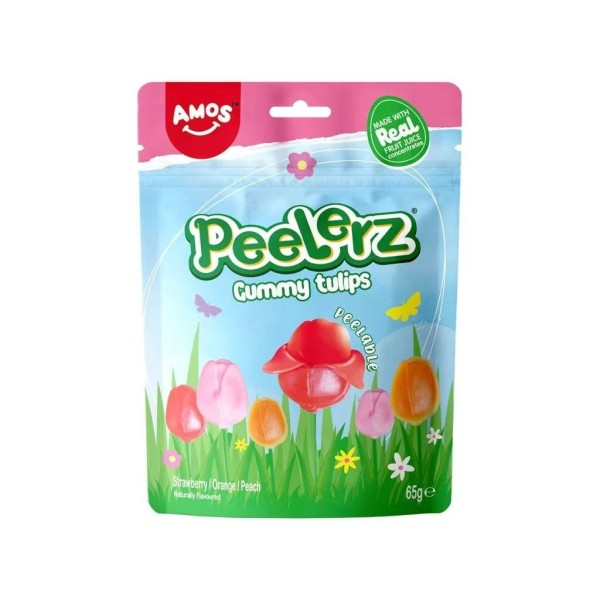*Gominola pelable (Tulips) sabor Surtido 36/65g AMOS