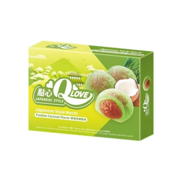 *Mini mochi sabor Coco Padan (Tradicional) 24/180g QLOVE