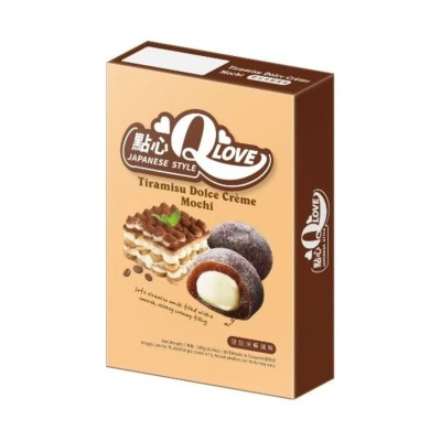 *Mini mochi sabor Tiramisu Dolce Creme (Deluxe) 24/180g QLOVE