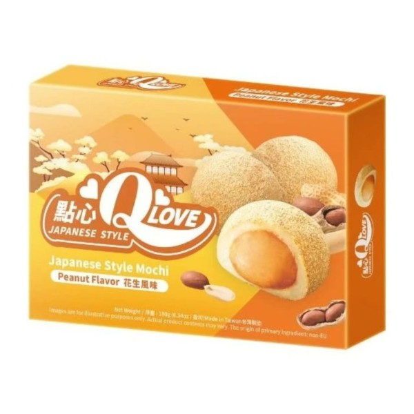 *Mini mochi sabor Cacahuete (Tradicional) 24/180G QLOVE