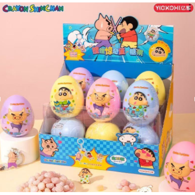 Huevo sorpresa con gominolas Crayon Shinchan 4/12/10g