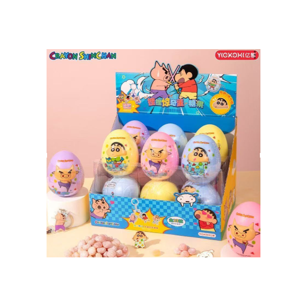 Huevo sorpresa con gominolas Crayon Shinchan 4/12/10g