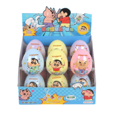 Huevo sorpresa con gominolas Crayon Shinchan 4/12/10g