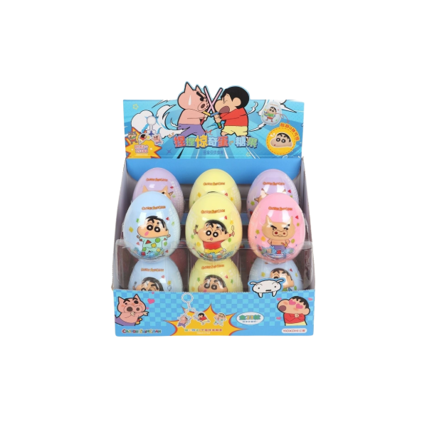 Huevo sorpresa con gominolas Crayon Shinchan 4/12/10g