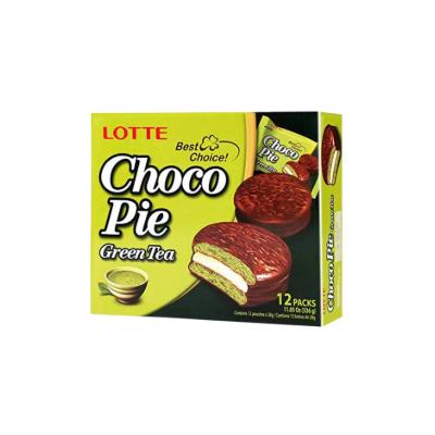 Galleta Choco Pie sabor Te Verde (12ud) 8/336g LOTTE