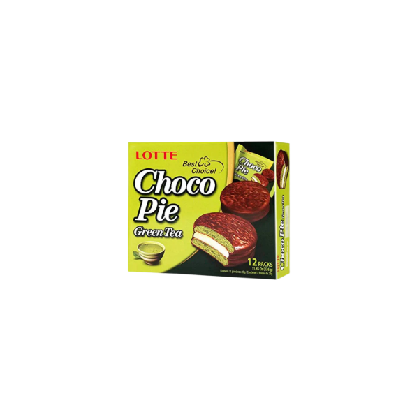 Galleta Choco Pie sabor Te Verde (12ud) 8/336g LOTTE