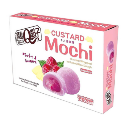 *Mochi Custard sabor frambuesa 24/168g QLOVE TAIWAN DESSERT