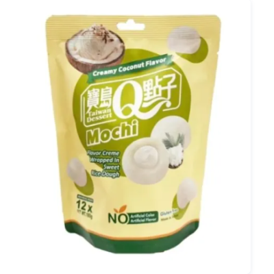 *Mochi sabor Coco cremoso 12/180g QLOVE TAIWAN DESSERT