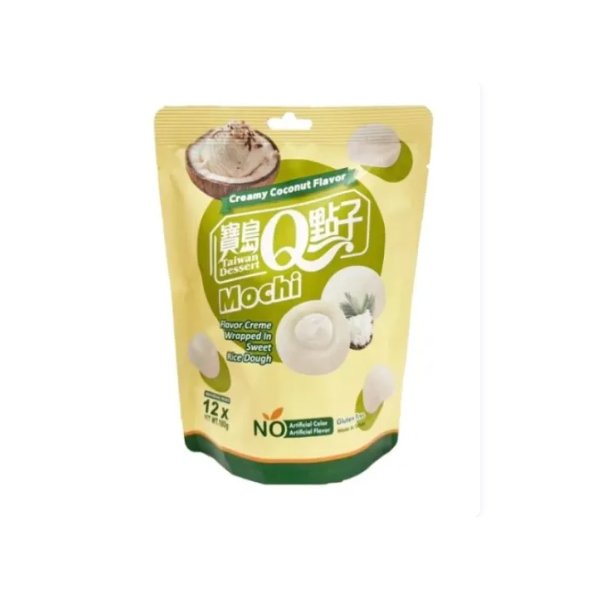 *Mochi sabor Coco cremoso 12/180g QLOVE TAIWAN DESSERT