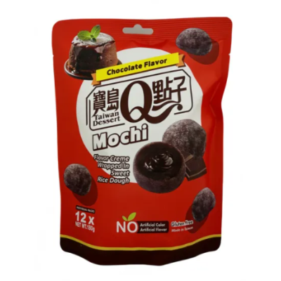 *Mochi sabor Chocolate 12/180g QLOVE TAIWAN DESSERT
