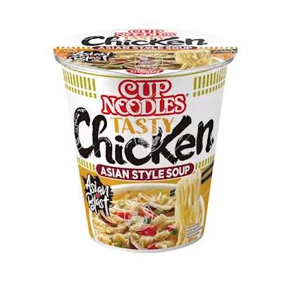 Fideos inst. sabor pollo sabroso (Vaso) 8/63g NISSIN