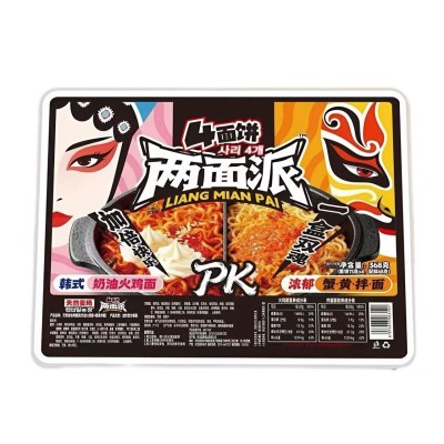 Ramen Inst. doble sabor Carbonara y Cangrejo Picante 12/374g LIANG MIAN PAI