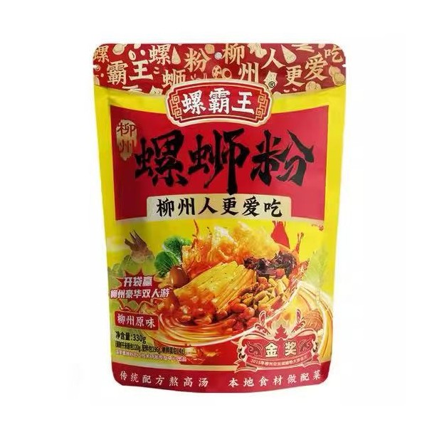 Fideos de arroz sabor Caracol Con Condimentos 24/330g LUOBAWANG