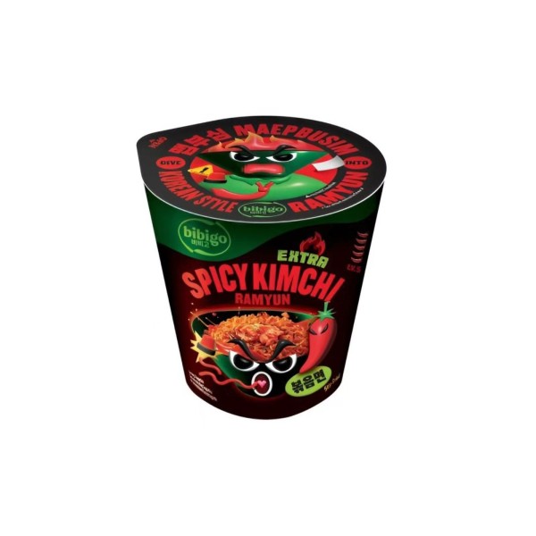 Fideos Inst. sabor Extra Picante Kimchi (taza) 8/98g BIBIGO