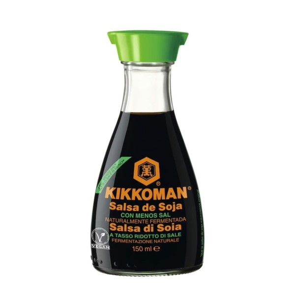 Salsa de Soja Baja En Sal (Dispensador) 6/150ml KIKKOMAN