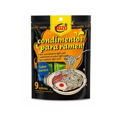 Condimentos para ramen sabor Marisco 24/39g GOZO