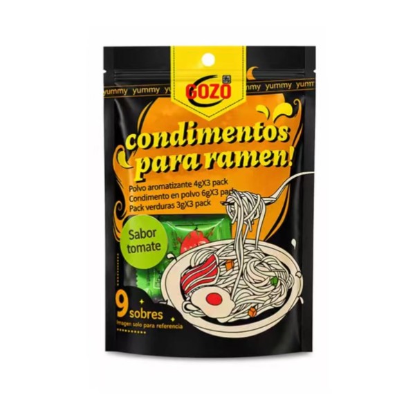 Condimentos para ramen sabor Tomate 24/39g GOZO