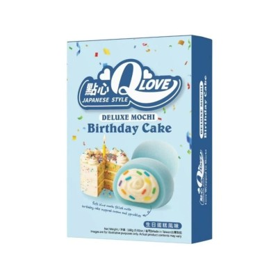 Mochi sabor Tarta de Cumpleaños (Deluxe) 24/168g QLOVE