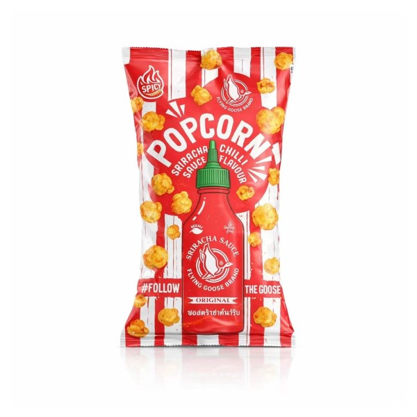 Palomitas de maíz con Sriracha y Chili 12/80g FLYING GOOSE