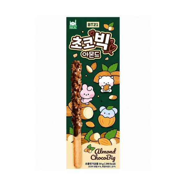 Palitos Chocobig sabor Almendra 32/54g BT21