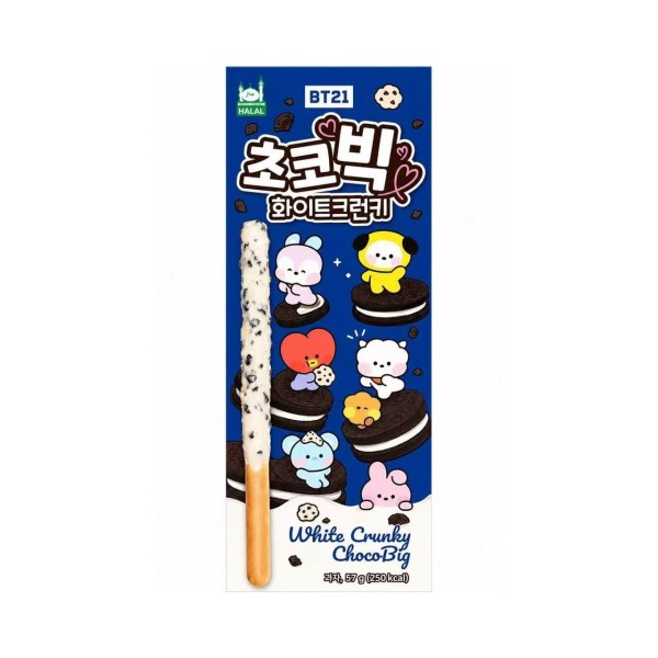 Palitos sabor Cookies & Cream (Crujientes) 32/57g BT21