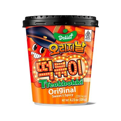 Tteokbokki inst. sabor Original Dulce Y Picante (Halal) 30/120g DELIEF