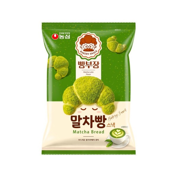 Snack en forma de Croissant sabor Matcha 16/55g NONGSHIM