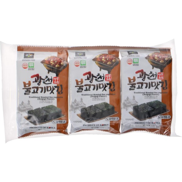 Algas Crujientes sabor Bulgogi (3p) 24/4g SAMWON