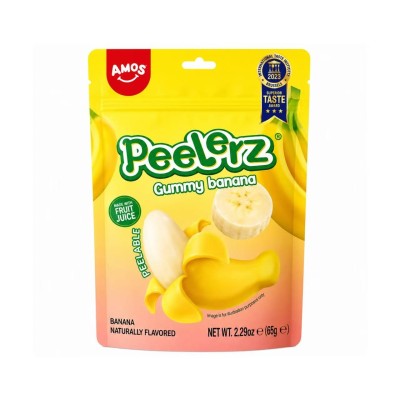 Gominolas pelables sabor Banana 36/65g AMOS