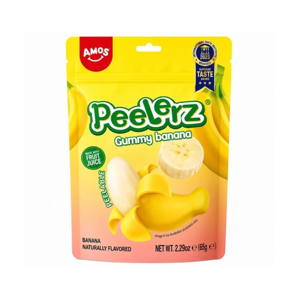 Gominolas pelables sabor Banana 36/65g AMOS