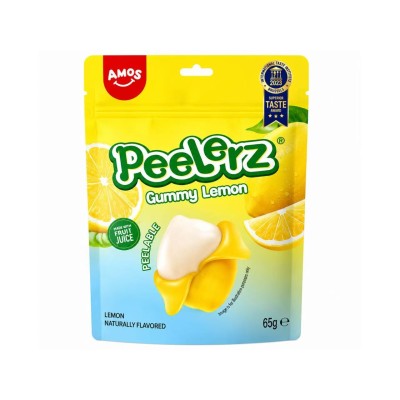Gominolas pelables sabor Limón 36/65g AMOS
